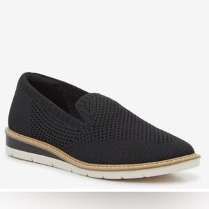 Taryn Rose Stilo Black Knit Flexy Lightweight Slip On Comfort Loafers Sz 6.5